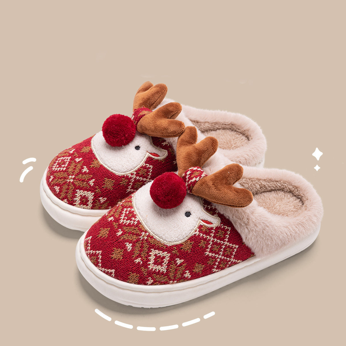 Cozy Elk Slippers