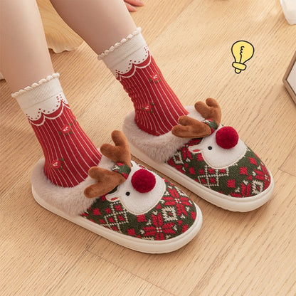 Cozy Elk Slippers