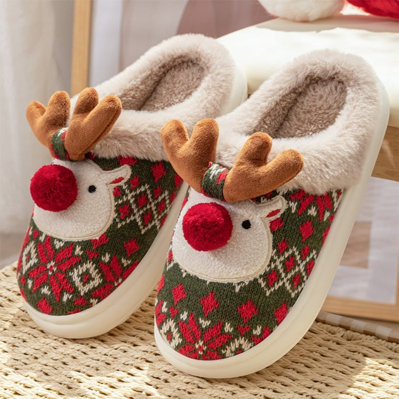 Cozy Elk Slippers